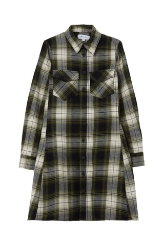 Robe chemise - Bleu marine et vert