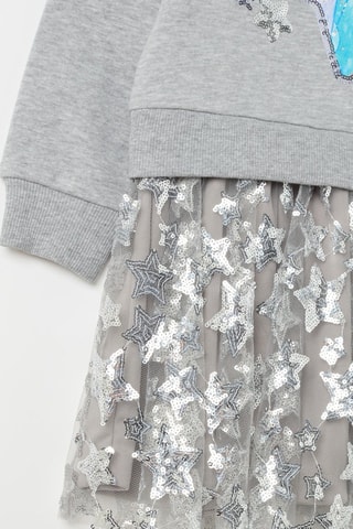 Robe trompe-l’œil Elsa La Reine des Neiges Disney - Gris clair chiné