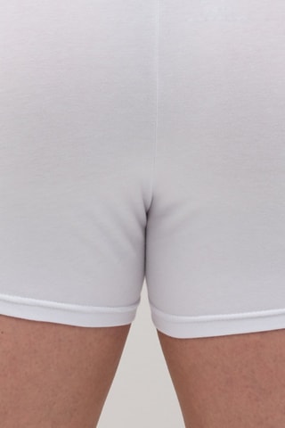 3 boxers en coton biologique - Bleu marine et blanc