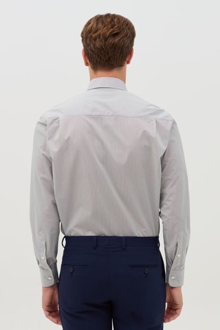 Chemise - Blanc et bleu cobalt