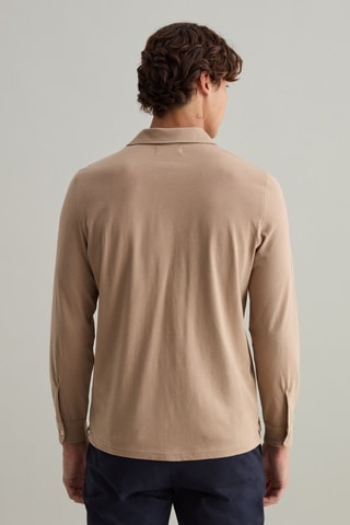 Polo en coton biologique - Beige