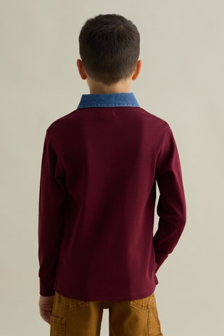 Polo - Bordeaux et bleu marine