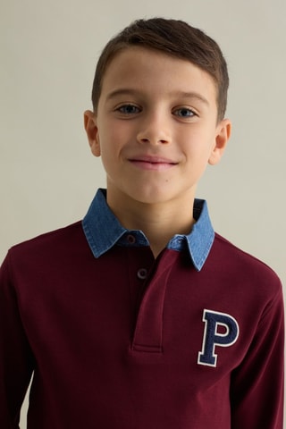 Polo - Bordeaux et bleu marine