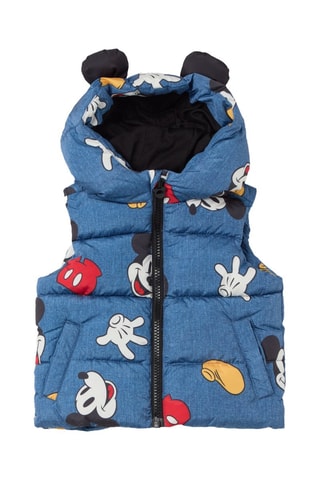 Doudoune sans manches Mickey Disney - Bleu marine