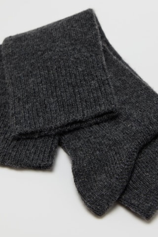 Chaussettes en laine et cachemire - Gris foncé
