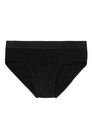 Slip en coton biologique - Noir
