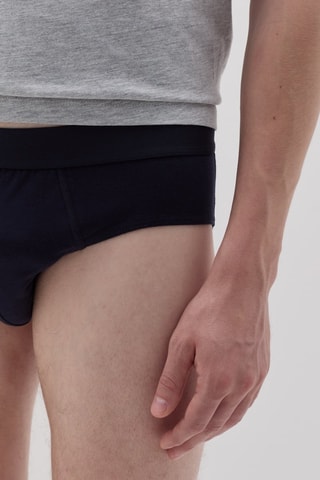 Slip en coton biologique - Bleu marine