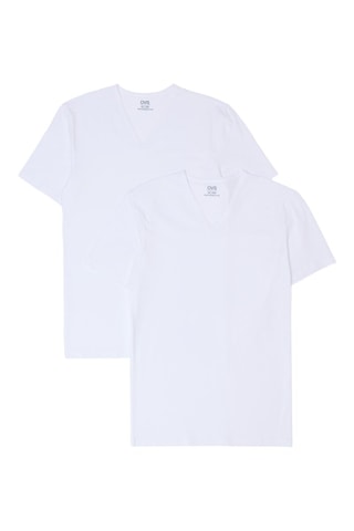 2 t-shirts en coton biologique - Blanc