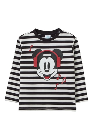 T-shirt Mickey Disney - Noir et blanc