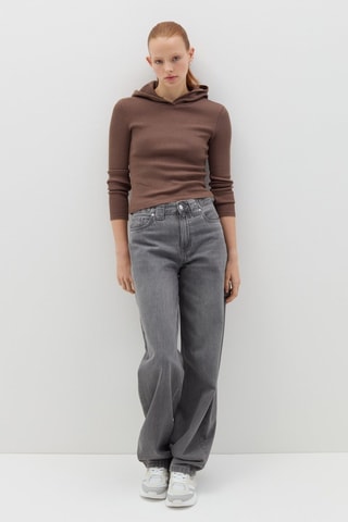 T-shirt à capuche - Marron