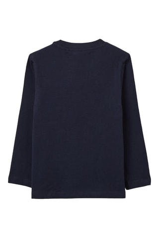 T-shirt en coton biologique - Bleu marine