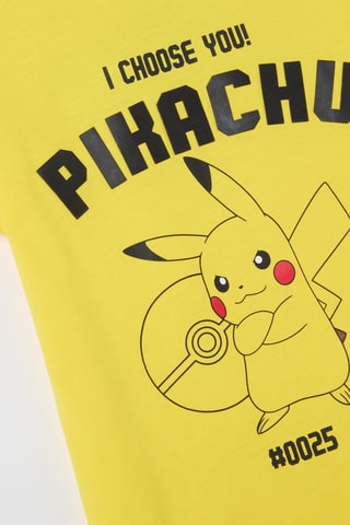 T-shirt Pickachu Pokémon - Jaune