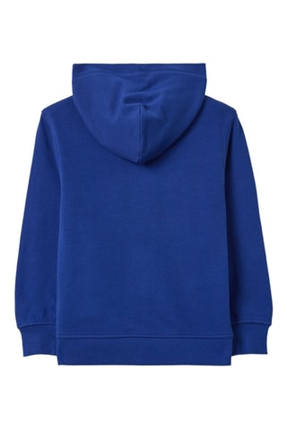 Sweat à capuche en coton biologique - Bleu cobalt