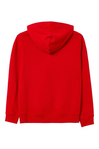 Sweat biologique à capuche - Rouge