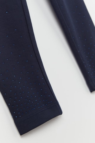 Sweat et pantalon en coton biologique Elsa La Reine des Neiges Disney - Violet et bleu marine