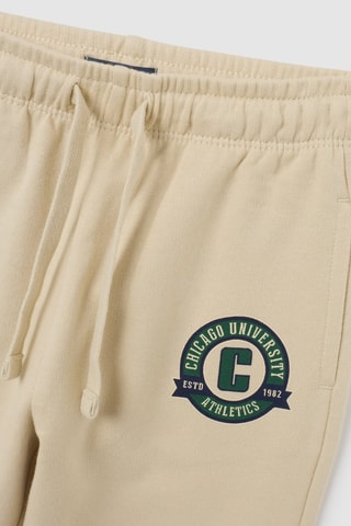 Sweat et pantalon - Vert foncé et beige