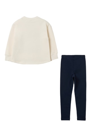 T-shirt et legging Stitch Lilo et Stitch Disney - Ecru et bleu marine