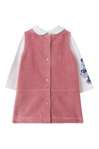 T-shirt et robe en velours Minnie Disney - Rose et blanc