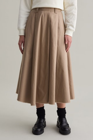 Jupe plissée - Marron