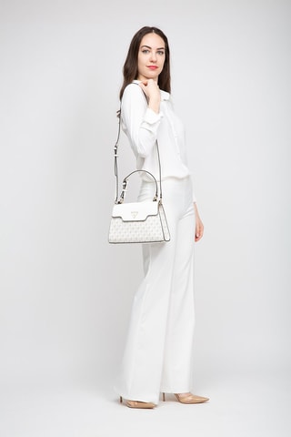 Sac à main G Wave - Blanc et beige