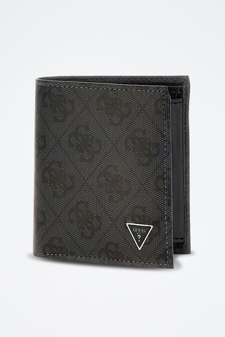 Portefeuille en cuir Milano Bifold - Noir