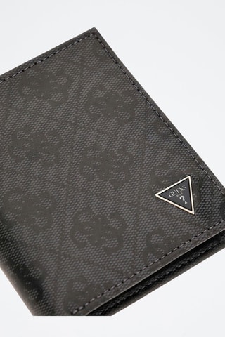 Portefeuille en cuir Milano Bifold - Noir