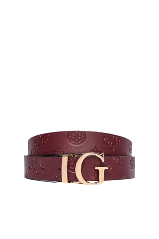 Ceinture réversible - Noir et bordeaux