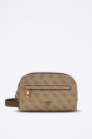 Trousse de toilette Milano - Marron et beige