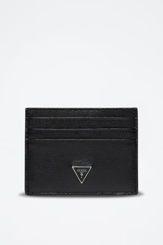 Porte-cartes en cuir Milano - Noir