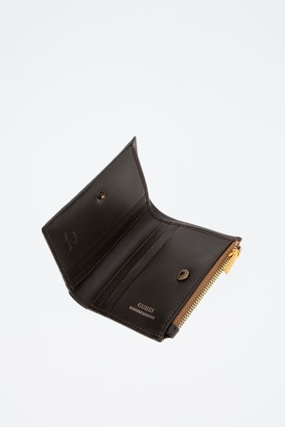 Portefeuille en cuir Milano - Marron et beige