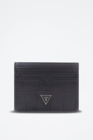 Porte-cartes en cuir Torino - Noir