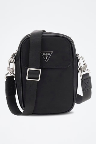 Sac bandoulière Milano - Noir et argenté