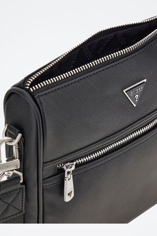 Sac bandoulière Milano - Noir et argenté