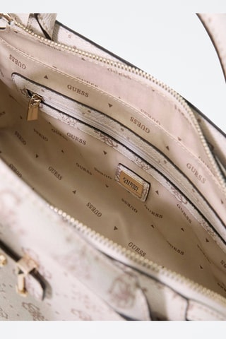 Sac à main Carrie - Ecru et marron clair