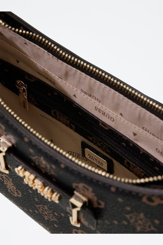 Sac porté épaule Carrie - Noir et marron clair