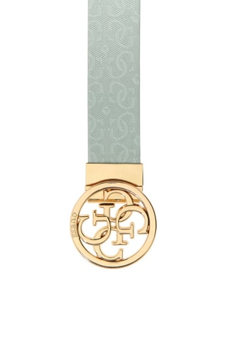 Ceinture réversible Stacey - Vert d’eau et marron clair