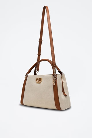 Sac à main Karnilla - Ivoire et marron