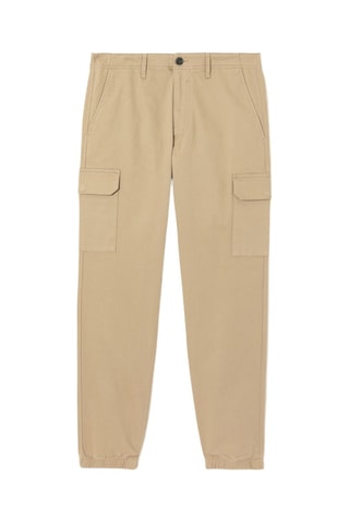 Pantalón cargo slim fit - Beige
