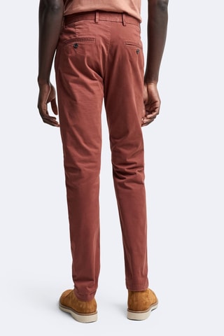 Pantalón chino slim fit - Café