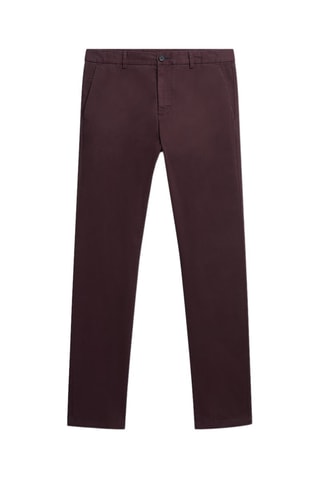 Pantalón chino slim fit - Berenjena