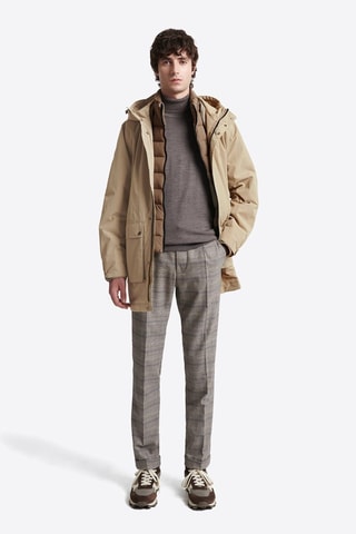 Parka con capucha - Beige