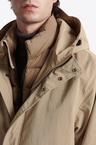 Parka con capucha - Beige