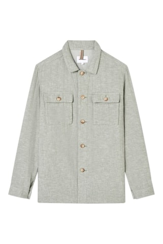 Chaqueta de lino - Verde salvia