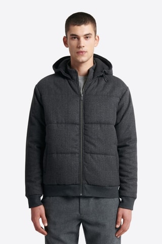 Sudadera con capucha - Gris jaspeado