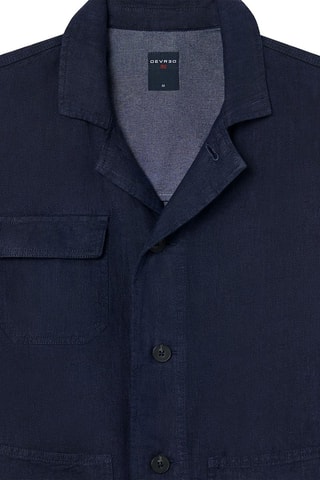 Chaqueta de lino - Azul