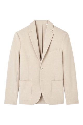 Chaqueta de traje slim fit - Beige