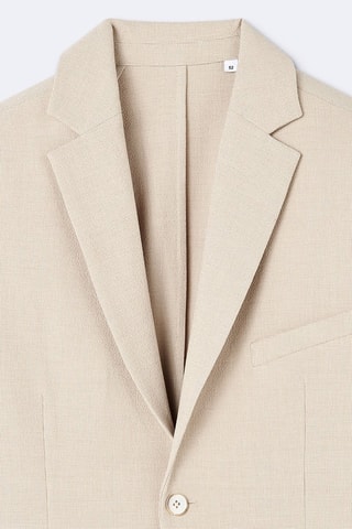 Chaqueta de traje slim fit - Beige