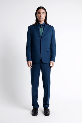 Chaqueta de traje de lana - Azul cobalto