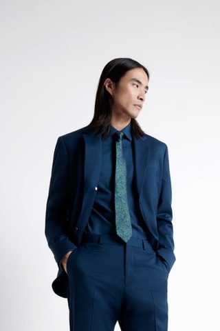 Chaqueta de traje de lana - Azul cobalto