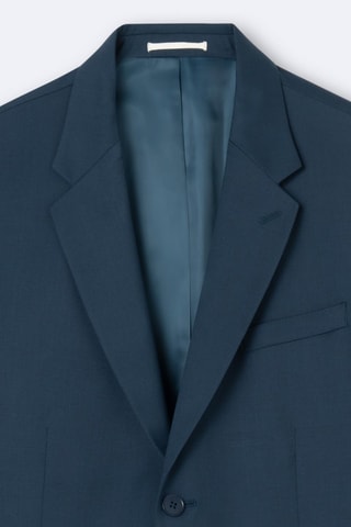 Chaqueta de traje de lana - Azul cobalto